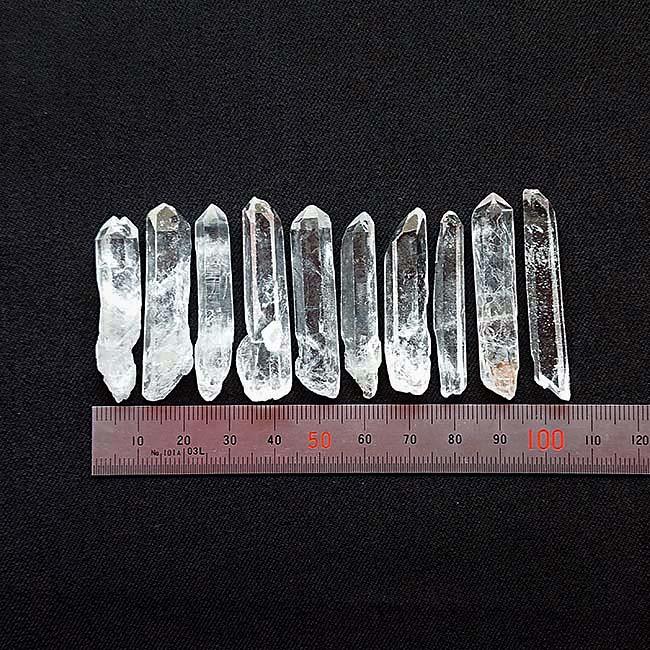 クリアポイント水晶 4.0〜5.0cm 細め 10本 オルゴナイト ハンドメイド 浄化1枚目の画像
