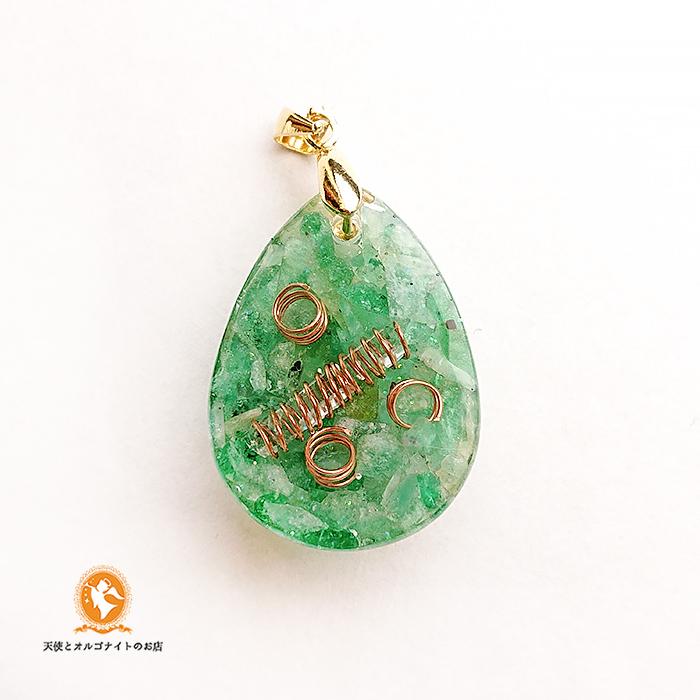 大天使ラファエルのペンダント しずく エメラルド [現物なしの場合は受注制作]phdr1001eme00094 | 4枚目