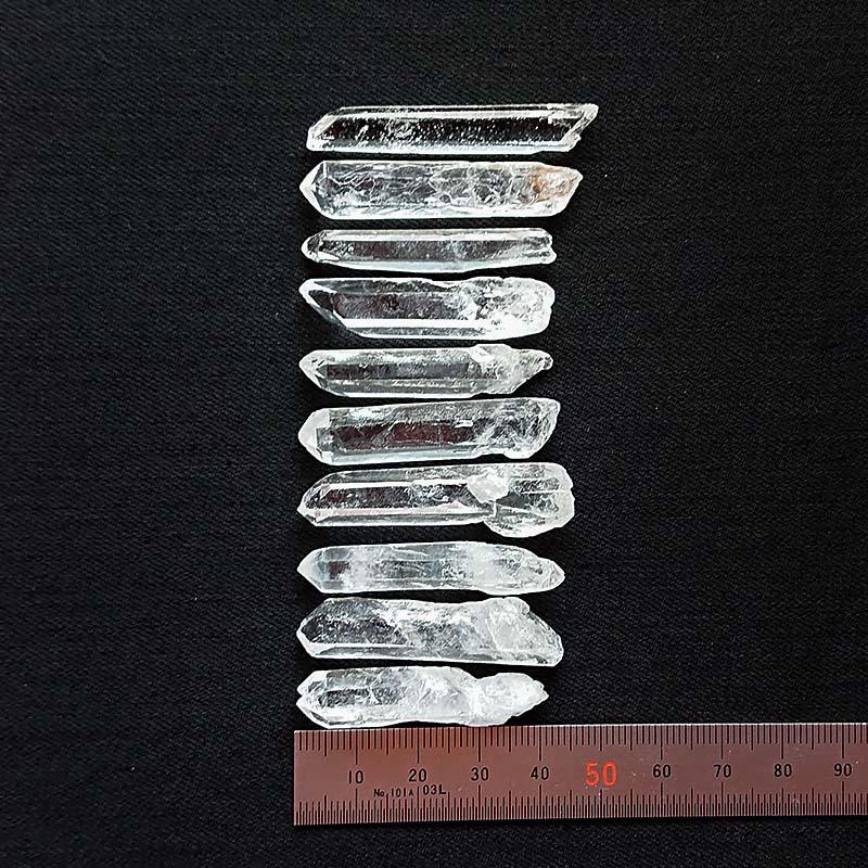 クリアポイント水晶 4.0〜5.0cm 細め 10本 オルゴナイト ハンドメイド 浄化 | 2枚目