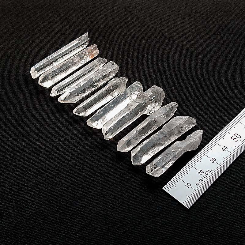 クリアポイント水晶 4.0〜5.0cm 細め 10本 オルゴナイト ハンドメイド 浄化 | 3枚目